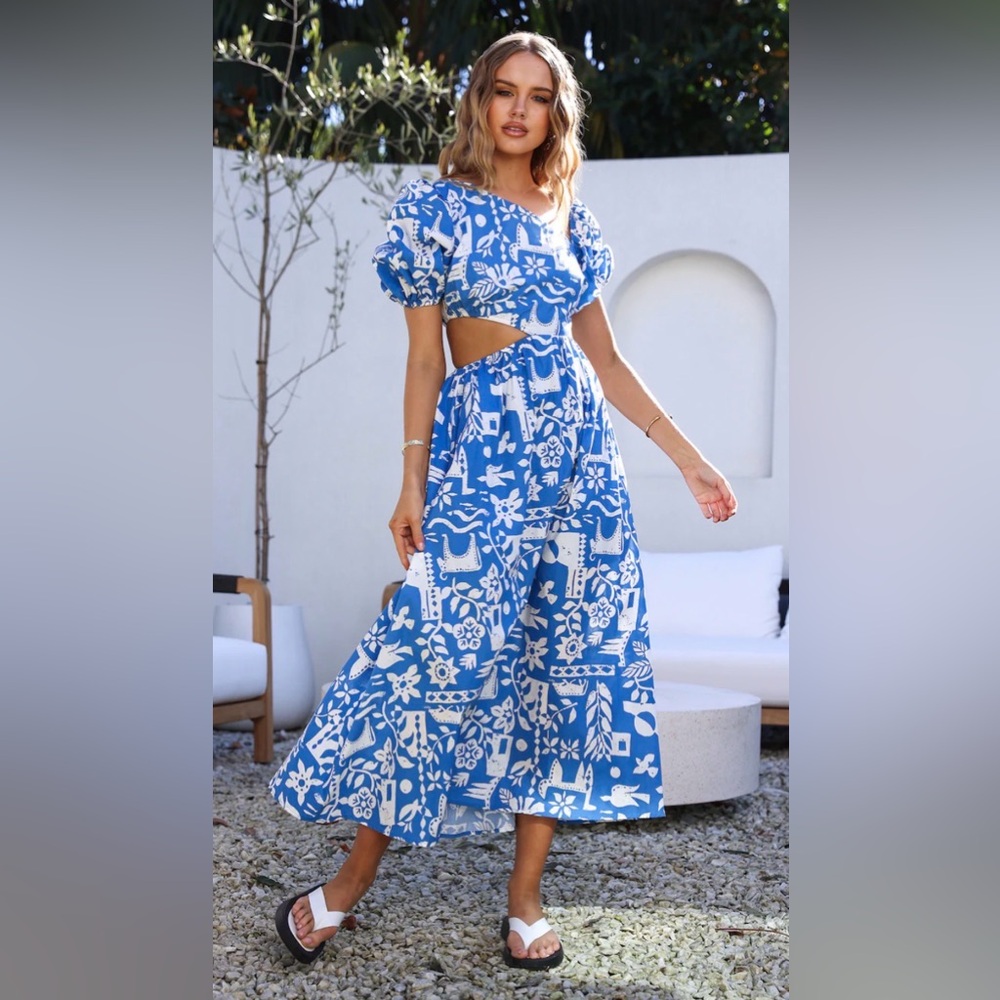 All About May Maxi Dress Blue